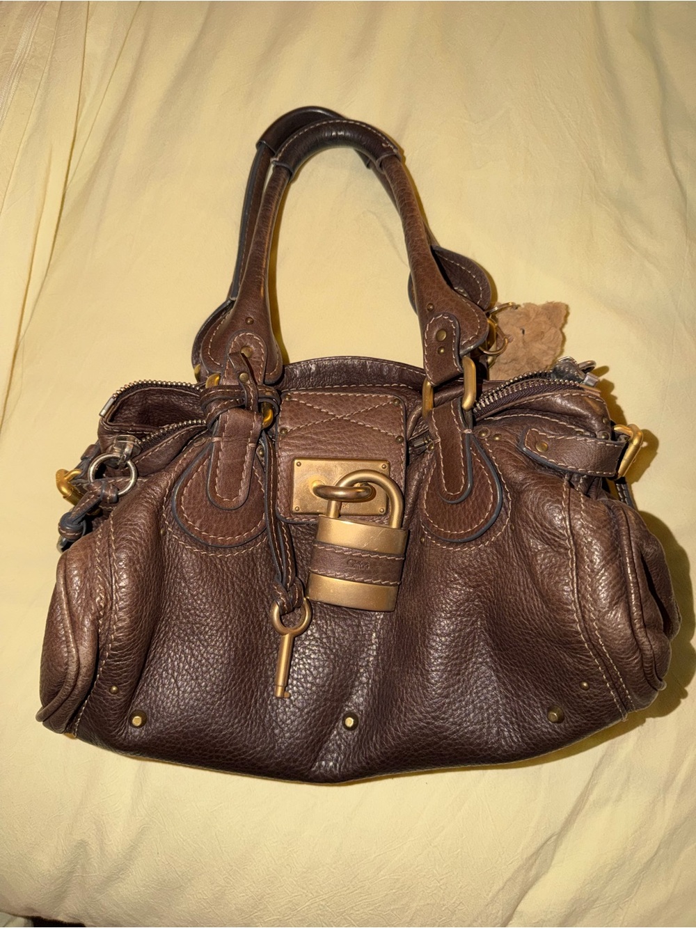 Chloe Paddington Chocolate Brown Leather Handbag Vintage